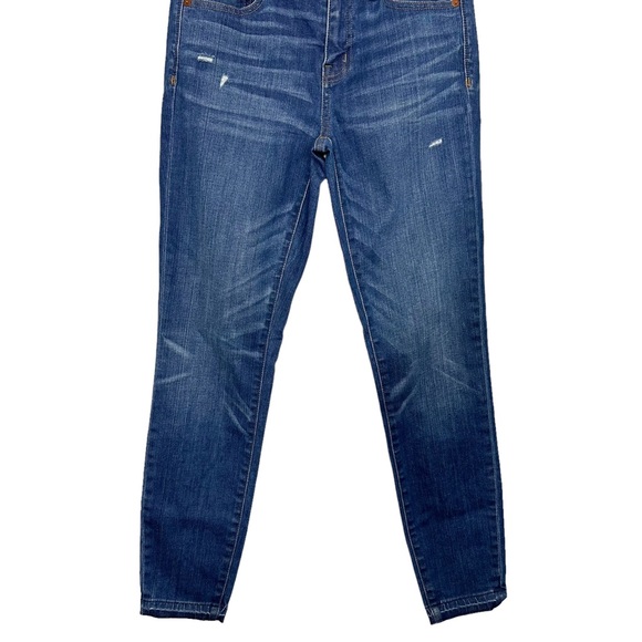 Madewell 9” High Riser Skinny Skinny Jeans Distressed with Fray Hem - Picture 4 of 11